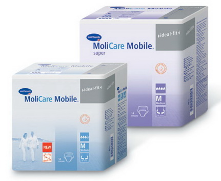 Впитывающие трусики при недержании для взрослых MoliCare Mobile, Hartmann, Германия