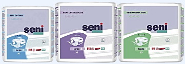 Памперсы для взрослых Seni optima в упаковках - 3 уровня впитываемости